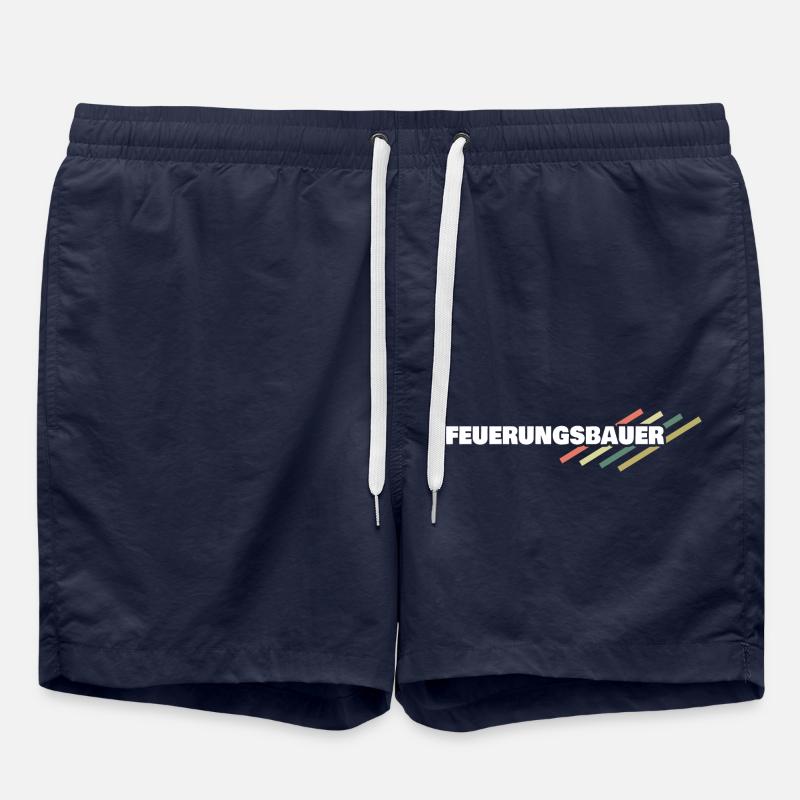Feuerungsbauer als Arbeitsplatz - Badeshorts - French Navy