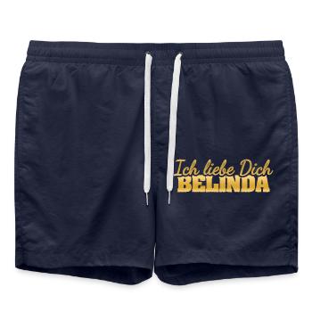 Belinda as Love - Swim Trunks - french navy - Front - AI Model Male 185 light (185cm)
