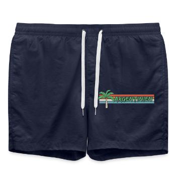 Vacances Argentine - Short de bain - bleu marine - Devant - AI Model Male 185 light (185cm)