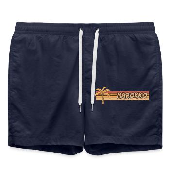 Le Maroc en vacances - Short de bain - bleu marine - Devant - AI Model Male 185 light (185cm)