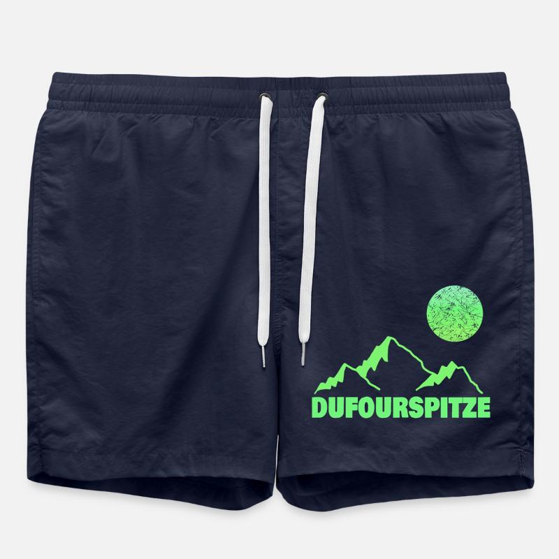 Dufourspitze comme escalade - Short de bain - bleu marine