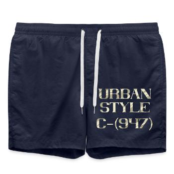URBAN STYLE - Swim Trunks - french navy - Front - AI Model Male 185 light (185cm)