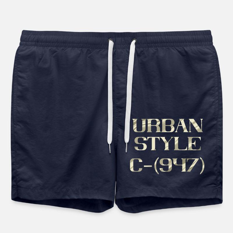 STYLE URBAIN - Short de bain - bleu marine