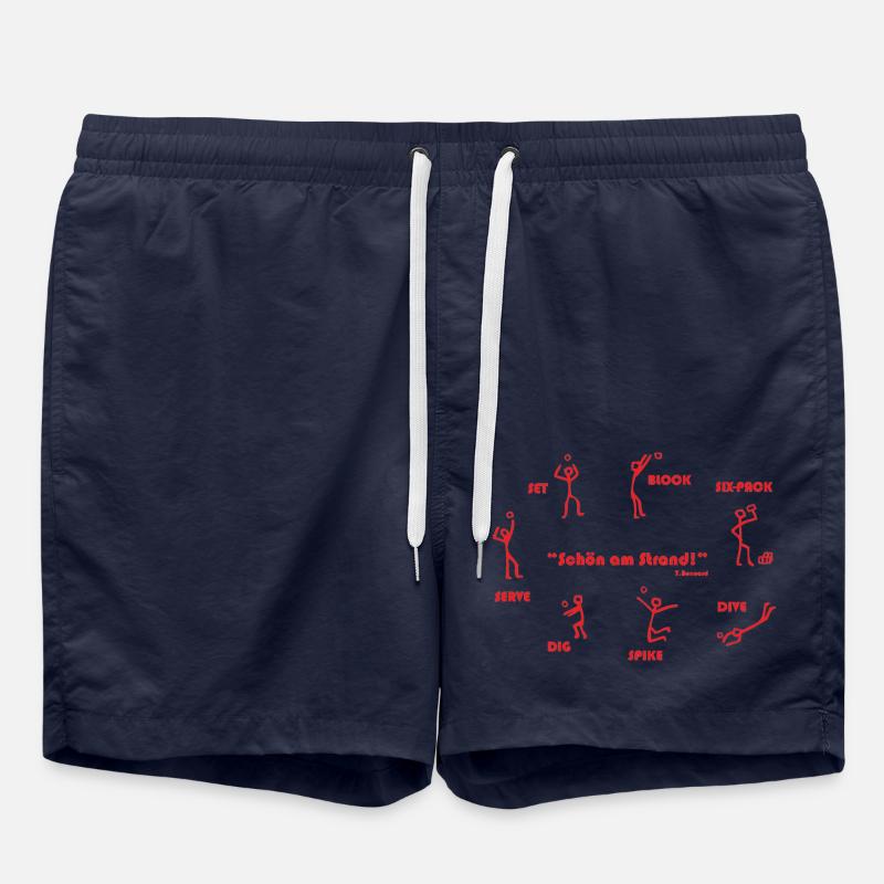 graalibu_logo_2004_red - Badeshorts - French Navy