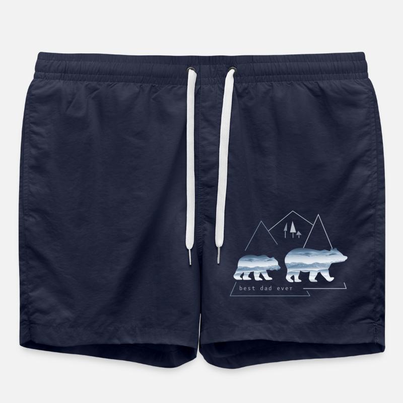 Best dad ever Bester Vater - Badeshorts - French Navy