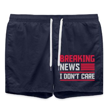 Les dernières nouvelles s’en fichent - Short de bain - bleu marine - Devant - AI Model Male 185 light (185cm)