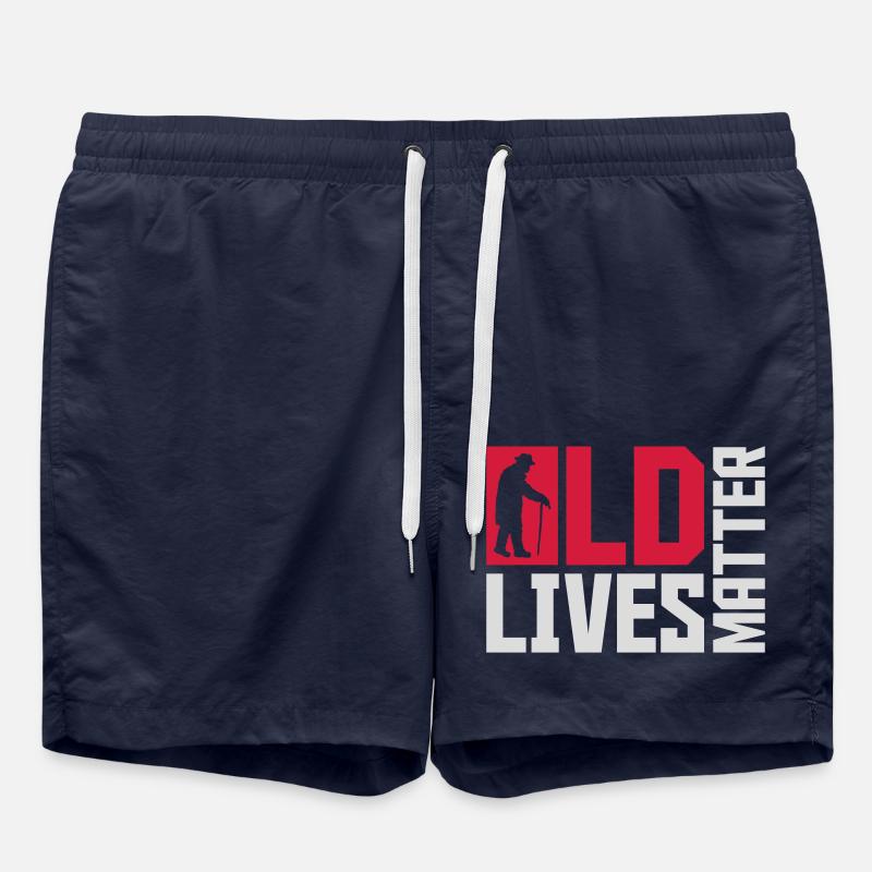 old lives matter quote - Swim Trunks - french navy