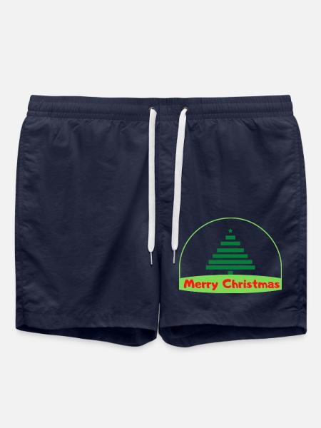 Merry Cristmas - Swim Trunks - french navy