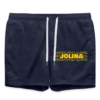 Jolina as a first name - Swim Trunks - french navy - Front - AI Model Male 185 light (185cm)