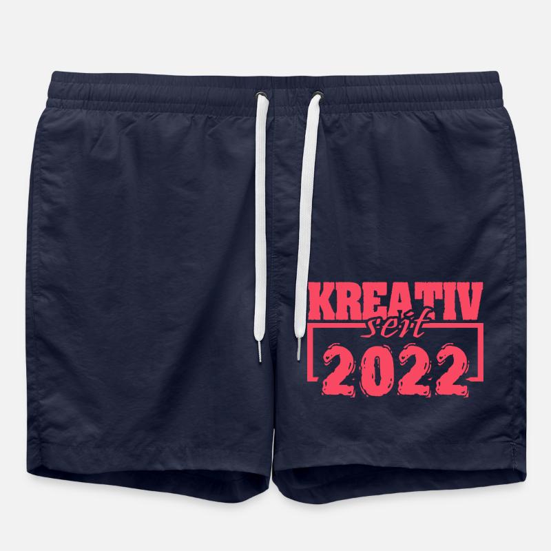 Rétro 2022 - Short de bain - bleu marine
