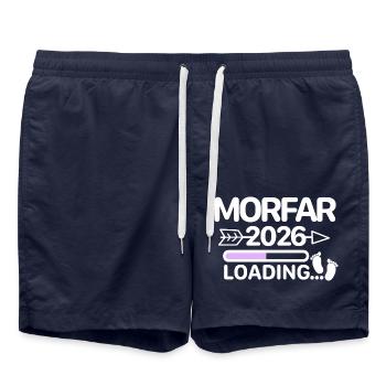 Morfar 2026 Suédois - Short de bain - bleu marine - Devant - AI Model Male 185 light (185cm)