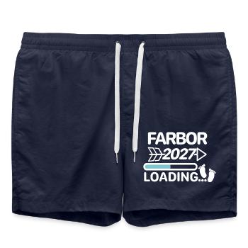 Farbor 2027 - Uncle 2027 Swedish - Swim Trunks - french navy - Front - AI Model Male 185 light (185cm)
