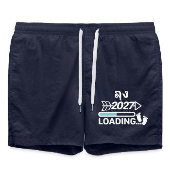 ลุง 2027 Onkel thai2027 - Badeshorts - French Navy - Vorne - AI Model Male 185 light (185cm)