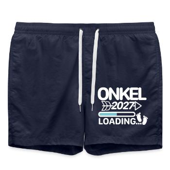 Oncle 2027 - Short de bain - bleu marine - Devant - AI Model Male 185 light (185cm)