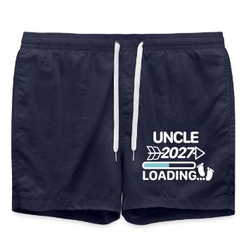Oncle 2027 - Short de bain - bleu marine - Devant - AI Model Male 185 light (185cm)