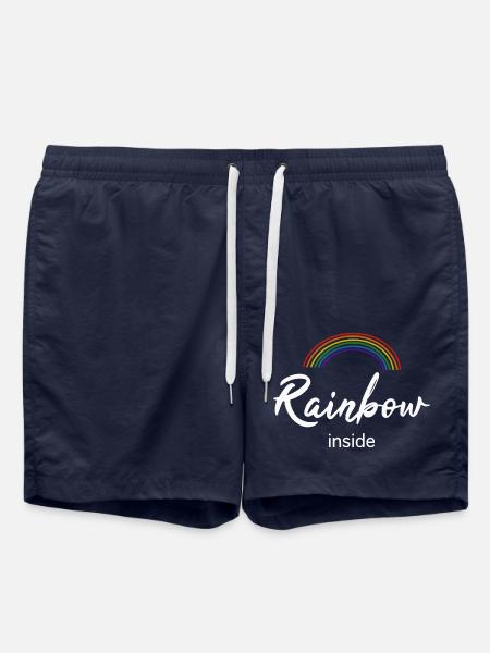 Rainbow inside - Badeshorts - French Navy