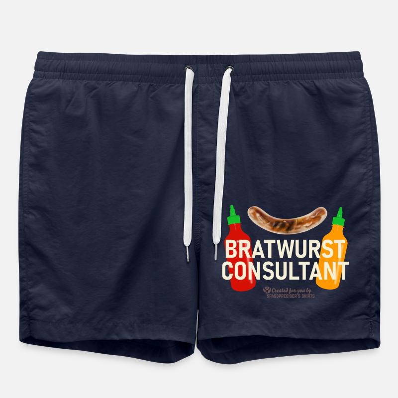 Grillspruch Bratwurst Consultant - Badeshorts - French Navy