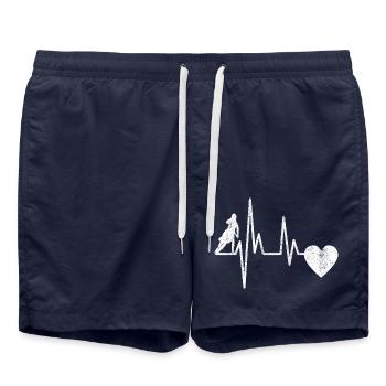 Bicycle Cycling Mountain Bike Cycling Bike Tour - Swim Trunks - french navy - Front - AI Model Male 185 light (185cm)
