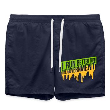 mieux fonctionner que le gouvernement - Short de bain - bleu marine - Devant - AI Model Male 185 light (185cm)