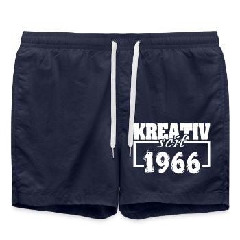 Actrice 1966 - Short de bain - bleu marine - Devant - AI Model Male 185 light (185cm)