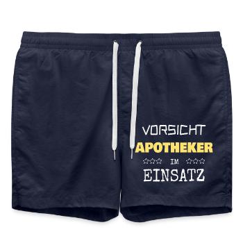 Vocation Pharmacist - Swim Trunks - french navy - Front - AI Model Male 185 light (185cm)