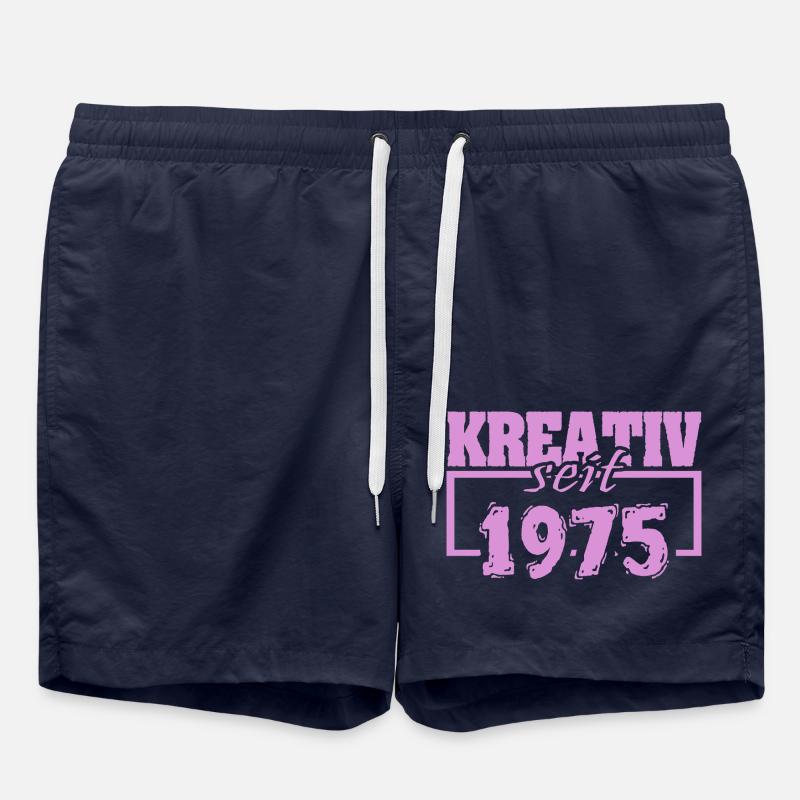 Créatif 1975 - Short de bain - bleu marine