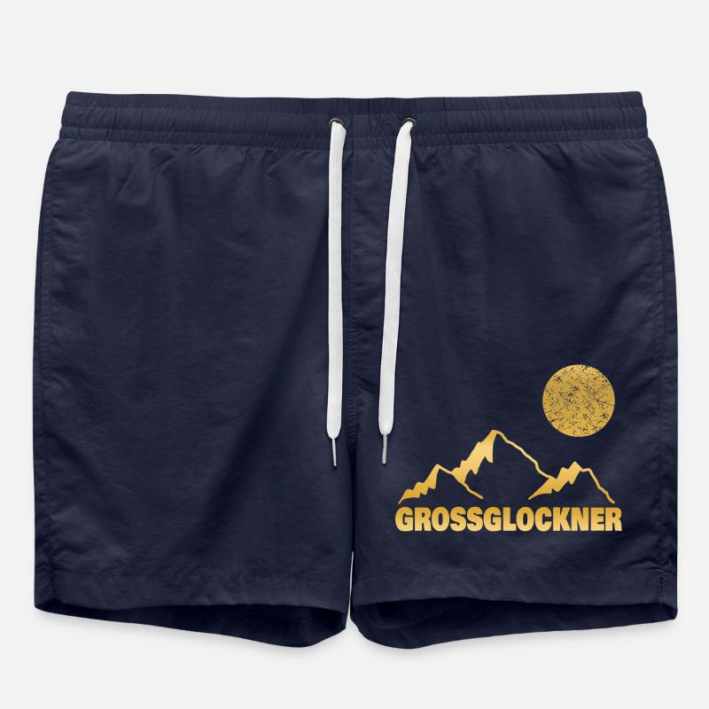 Grossglockner Mountain - Swim Trunks - french navy