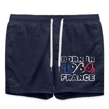 in 1964 - Badeshorts - French Navy - Vorne - AI Model Male 185 light (185cm)