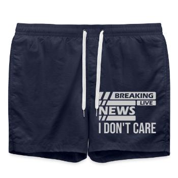 Les dernières nouvelles ne le font pas - Short de bain - bleu marine - Devant - AI Model Male 185 light (185cm)