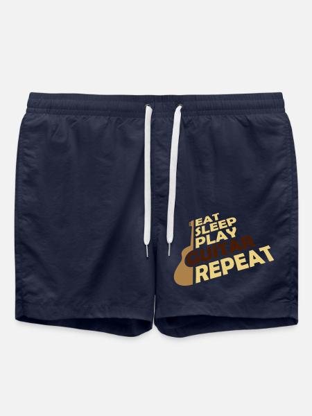 Guitarist Eat Sleep Play - Swim Trunks - french navy