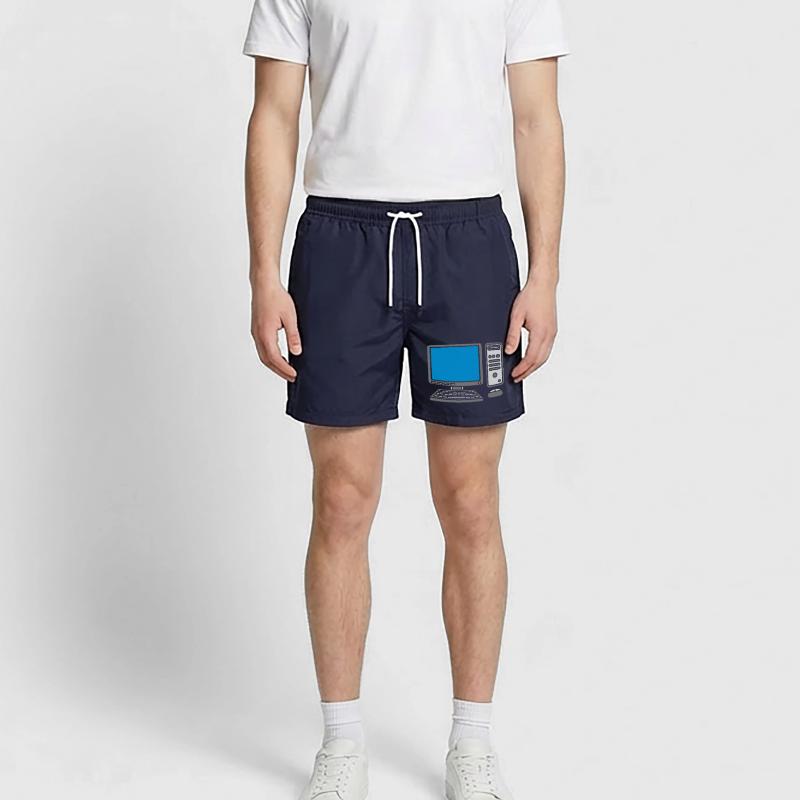 Keyboard Mouse Screen Computer Swim Trunks