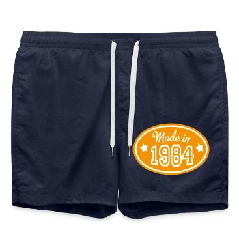 1984 - Badeshorts - French Navy - Vorne - AI Model Male 185 light (185cm)