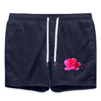 Rose - Short de bain - bleu marine - Devant - AI Model Male 185 light (185cm)