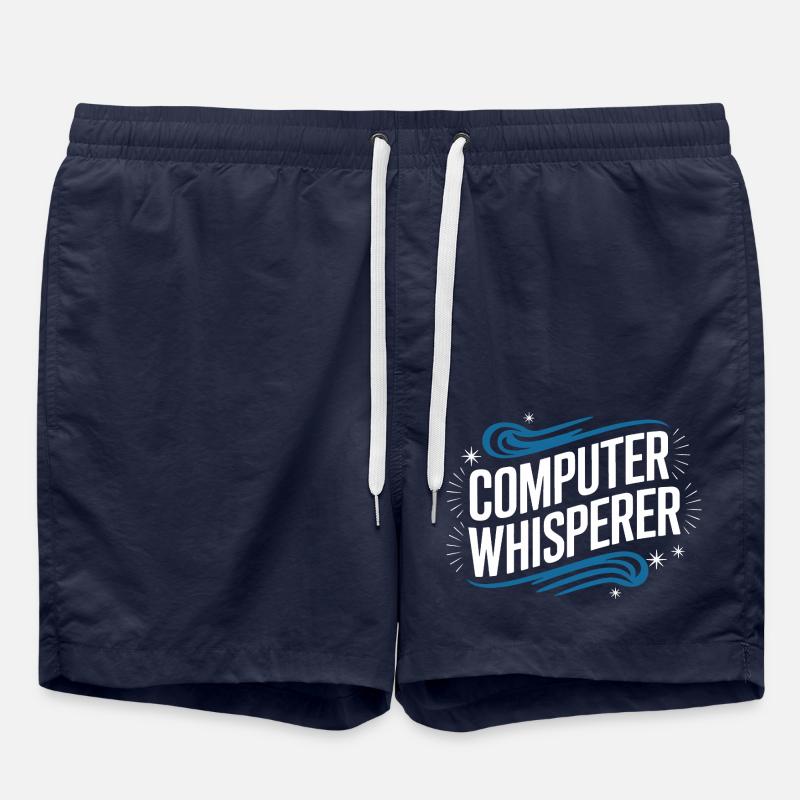 Technischer Support Computerfreak Nerd - Badeshorts - French Navy