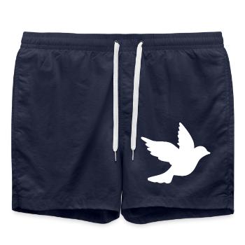 Dove of peace - Short de bain - bleu marine - Devant - AI Model Male 185 light (185cm)