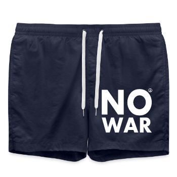 No war - Short de bain - bleu marine - Devant - AI Model Male 185 light (185cm)