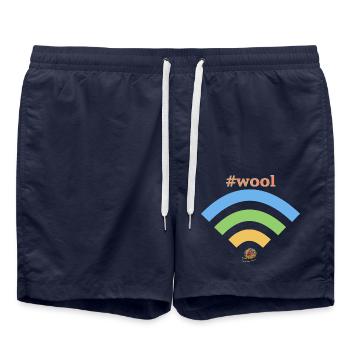 Laine WiFi - Short de bain - bleu marine - Devant - AI Model Male 185 light (185cm)
