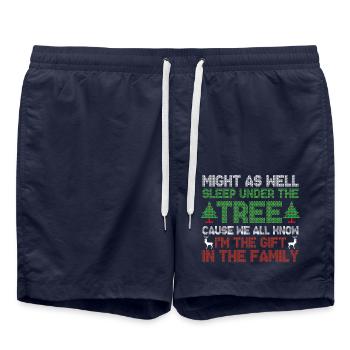 All know i'm the gift in the family - Swim Trunks - french navy - Front - AI Model Male 185 light (185cm)