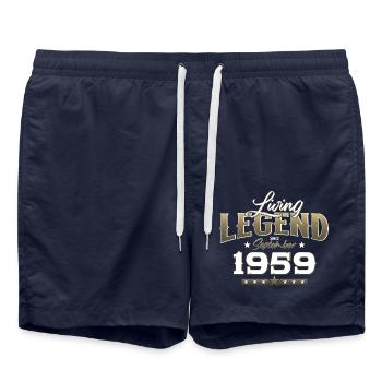 65th Birthday Legend September 1959 Volume 59 - Swim Trunks - french navy - Front - AI Model Male 185 light (185cm)