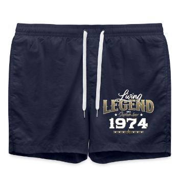 50th Birthday Legend September 1974 Volume 74 - Swim Trunks - french navy - Front - AI Model Male 185 light (185cm)