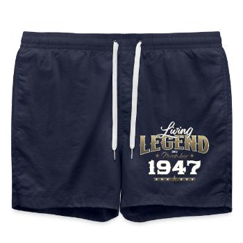 77e anniversaire Original novembre 1947 Volume 47 - Short de bain - bleu marine - Devant - AI Model Male 185 light (185cm)