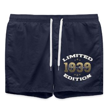 85th Birthday Original November 1939 Volume 39 - Swim Trunks - french navy - Front - AI Model Male 185 light (185cm)
