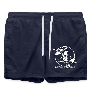 Bucephalandra kedagang - Swim Trunks - french navy - Front - AI Model Male 185 light (185cm)