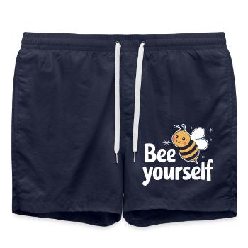 abeille abeille apicultrice abeille abeille - Short de bain - bleu marine - Devant - AI Model Male 185 light (185cm)