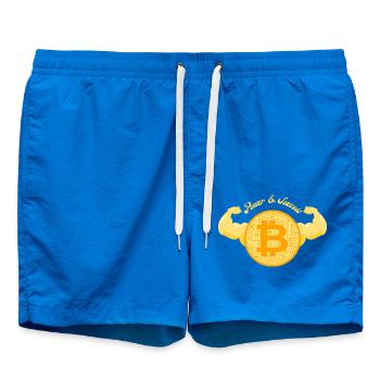 Bitcoin Power & Success - Swim Trunks - cobalt blue - Front