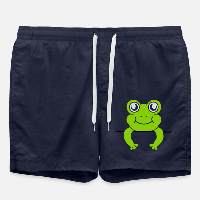 Frog Wall Shield Comic - Swim Trunks - french navy