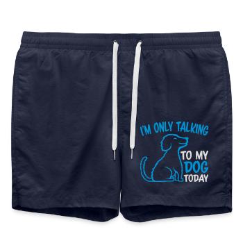 ne parler qu’au chien - Short de bain - bleu marine - Devant - AI Model Male 185 light (185cm)