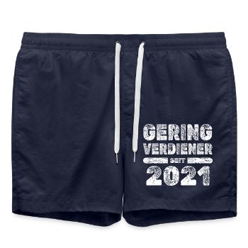 Award 2021 - Swim Trunks - french navy - Front - AI Model Male 185 light (185cm)