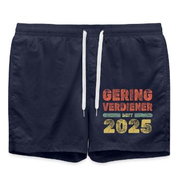 2025 - Short de bain - bleu marine - Devant - AI Model Male 185 light (185cm)