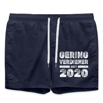 Vintage 2020 - Swim Trunks - french navy - Front - AI Model Male 185 light (185cm)